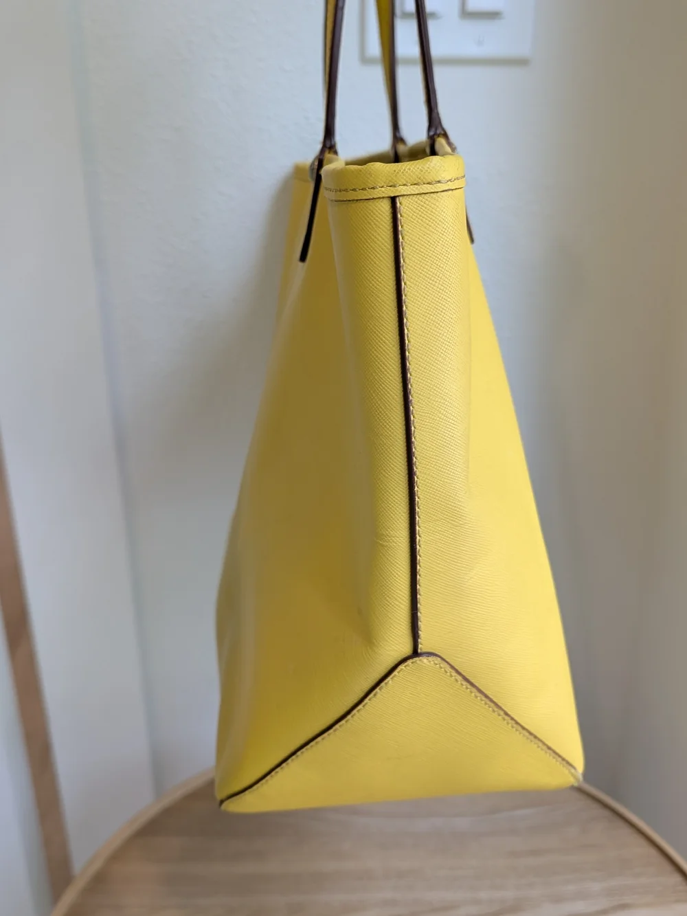 henri bendel Yellow Leather Tote